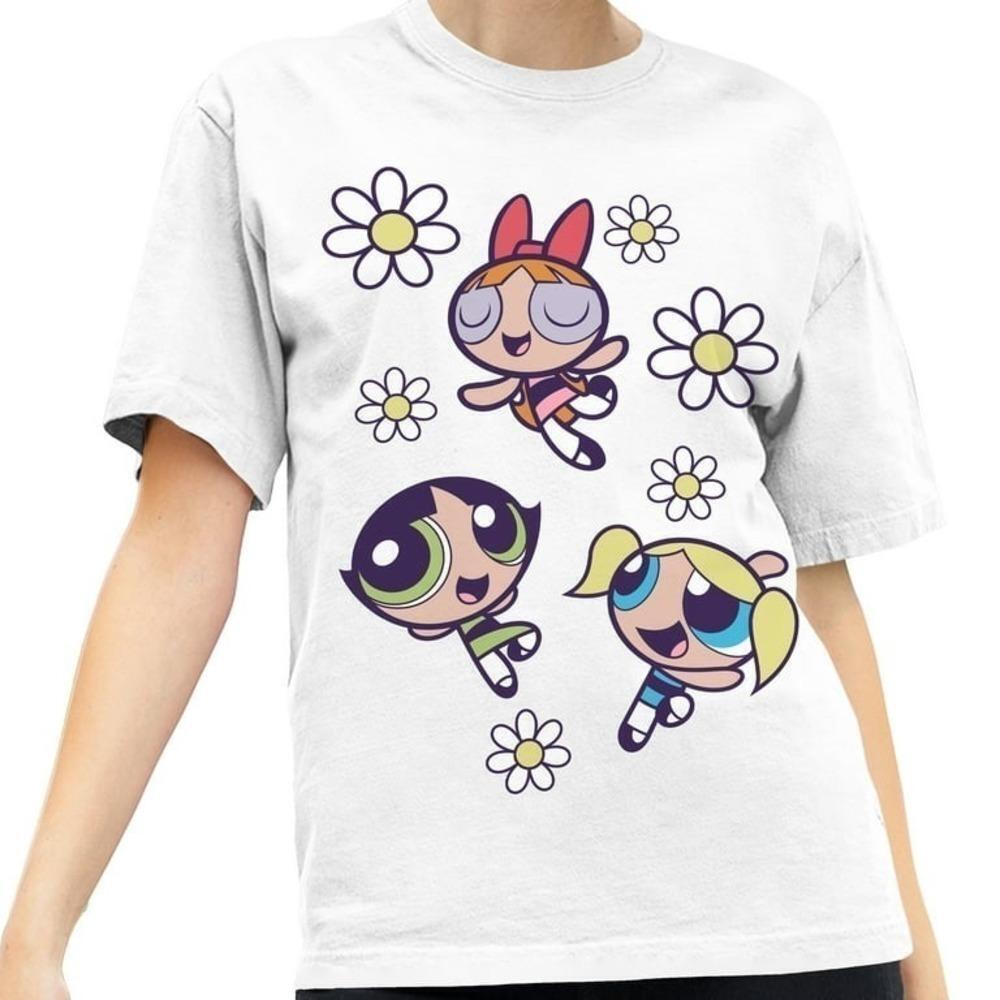 Powerpuff Girls Petals Cartoon Network Cute Retro Fan T-Shirt